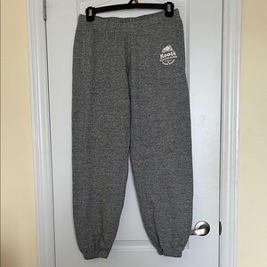Roots Grey Heather Sweatpants with Logo Size L